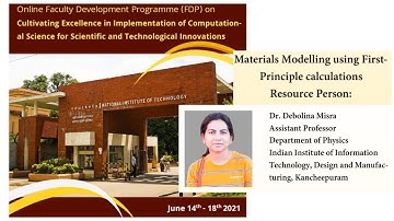 Materials Modeling using First Principle Calculations