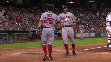 BOS@HOU: Pedroia drives in Swihart with a double