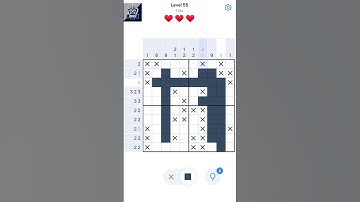 Nonogram Level 55 #nonogram #gaming #shorts