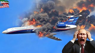 10 นาทีที่แล้ว! เครื่องบินของประธานาธิบดีที่บรรทุกปูตินและรัฐมนตรีสำคัญของรัสเซีย 10 คนถูกยิง Dow