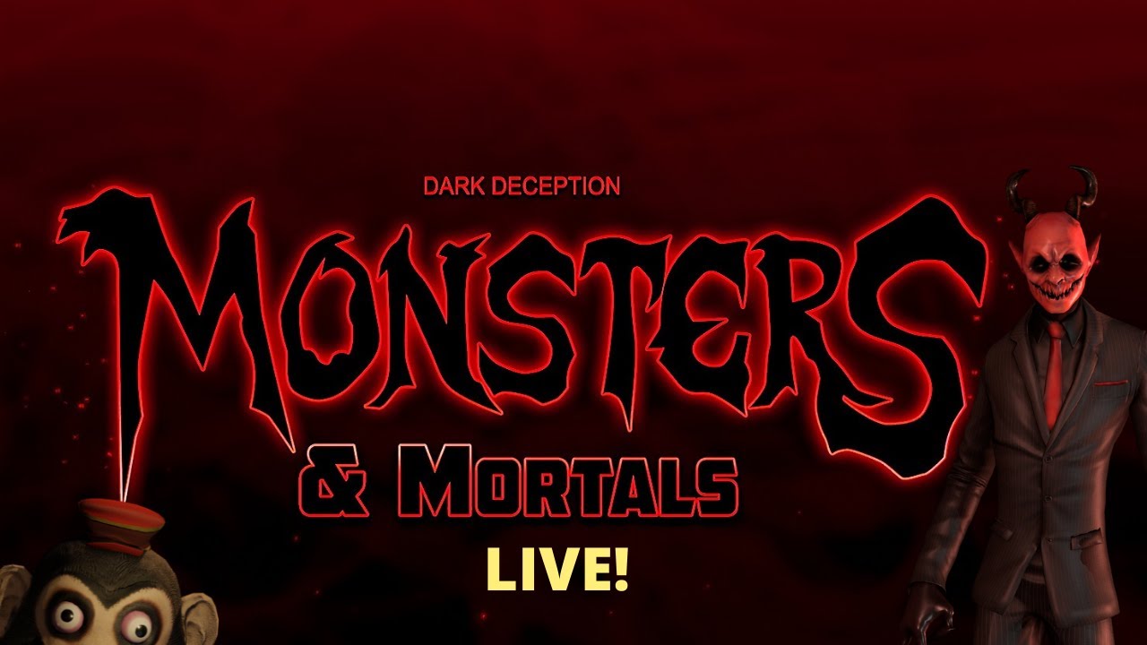 Dark deception monsters mortals. Dark deception monsters and mortals. дарк десепшен лаки значок.
