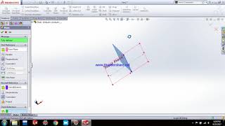 How to create reference planes in Solidworks at an angle, tilted planes.