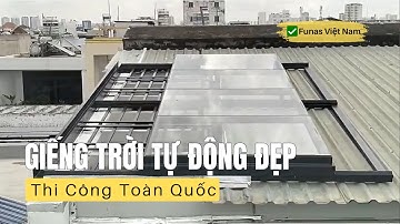 Giếng Trời Tự Động Đẹp - Giếng Trời Thông Minh, Thi Công Toàn Quốc | ✅ Funas