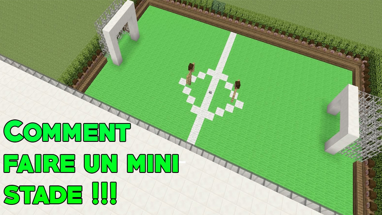 COMMENT FAIRE UN MINI STADE SUR MINECRAFT !!! - YouTube