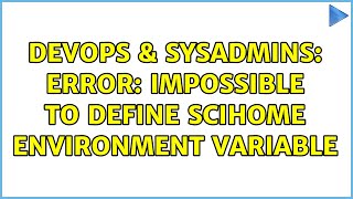 Celebrity DevOps & SysAdmins: Error: Impossible to define SCIHOME environment variable (3 Solutions!!) Net Worth