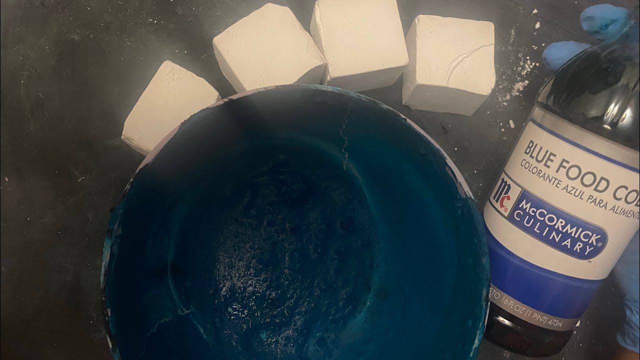 Dyeing Gym Chalk Cubes Blue💙 ️ YouTube