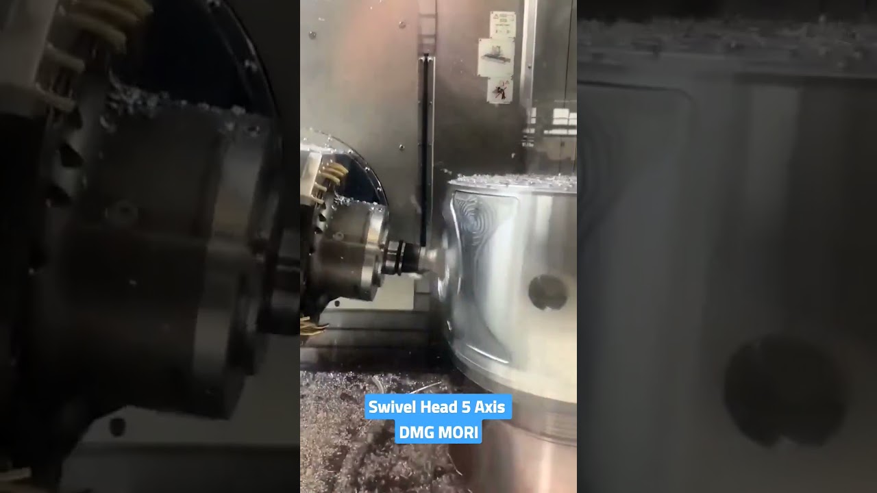 Swivel Head 5 Axis DMG MORI #machining #shorts #cnc #multiaxis #ytshorts #5axis #vmc #DMGMORI