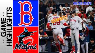 Red Sox vs Marlins Full Game Highlights 08/25/26 | 2026 MLB Season
