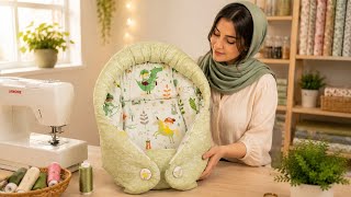 How to Sew a Soft Swiss Swaddle Blanket | Easy DIY Beginner Tutorial screenshot 2