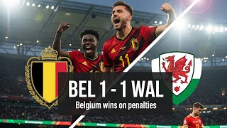 Belgium vs Wales: Belgium Triumphs 9-8 on Penalties After 1-1 Draw