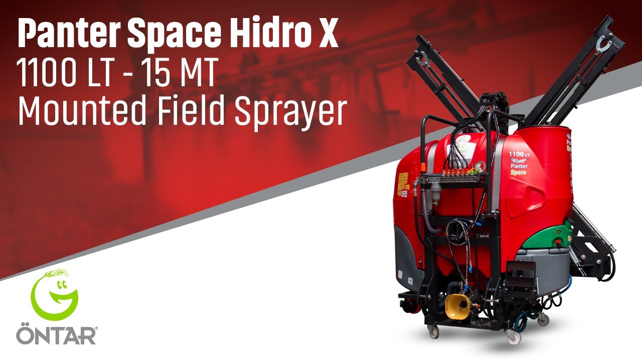 ÖNTAR | Panter Space Hidro X 1100 LT - 15 MT Mounted Field Sprayer Usage Video