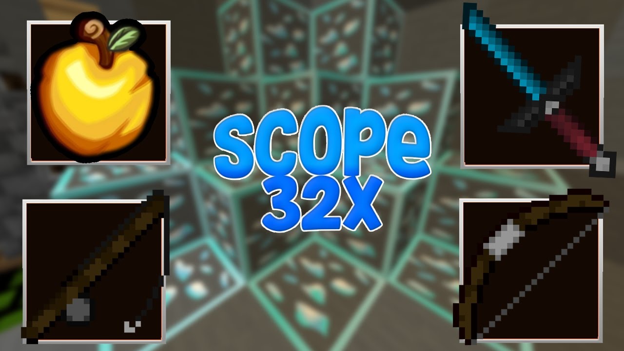"Scope32" TEXTURE PACK DE MINECRAFY PVP Y UHC 1.7 1.8 - YouTube