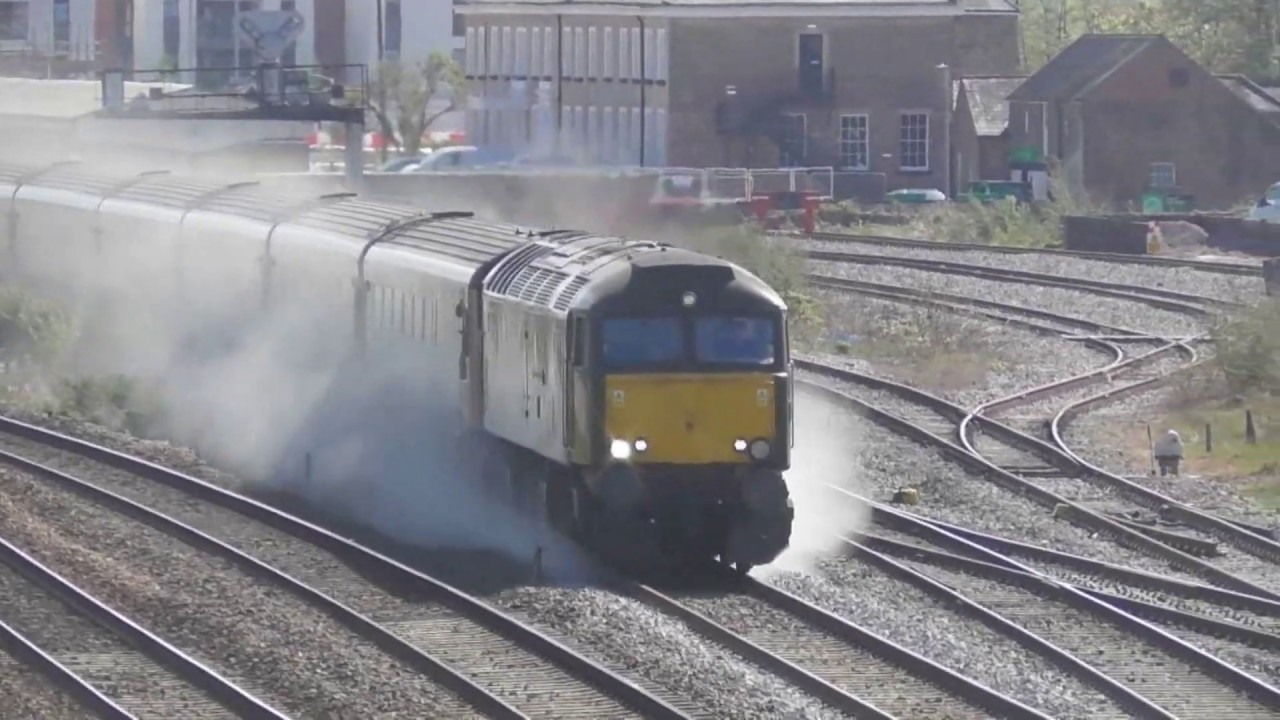 Non passenger trains passing Taunton.
