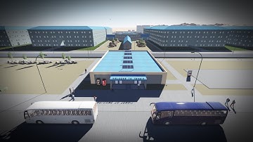 Kazakhstan Camp Flyover — Revit + Lumion (Unitec project, 2014)