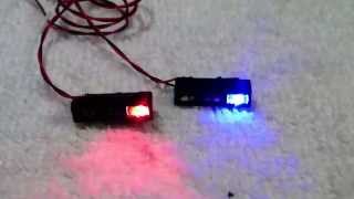 1/18-1/24 Custom Blue/Red LED Light Bar Pair