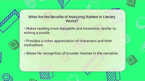 What Are the Benefits of Analyzing Subtext in Literary Works? - The Prose Path