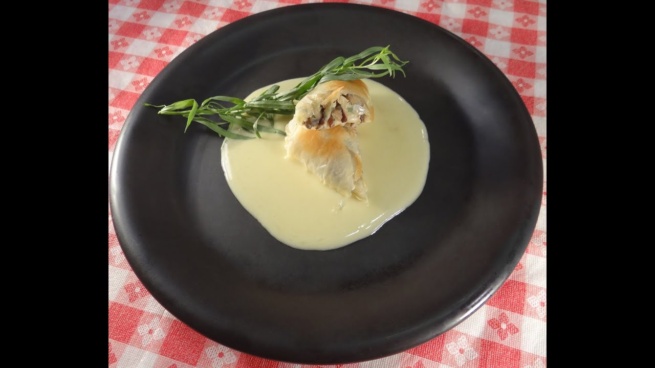 Mushroom strudel