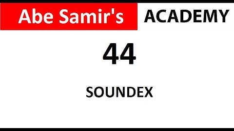 Using SOUNDEX Function