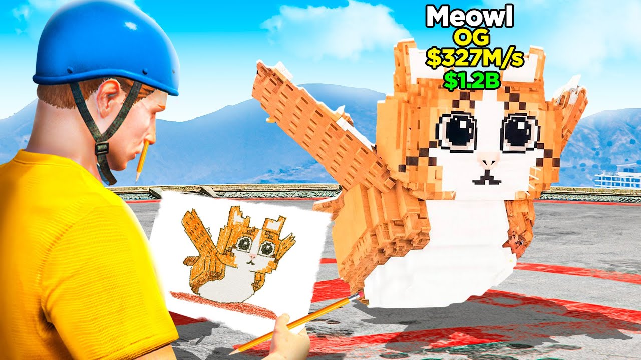 Всё, что я рисую, ОЖИВАЕТ в Steal A Brainrot (GTA 5)