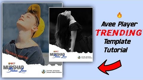 New Trending Avee Player Template Editing | Square Size Avee Player Template Download 2020 🔥