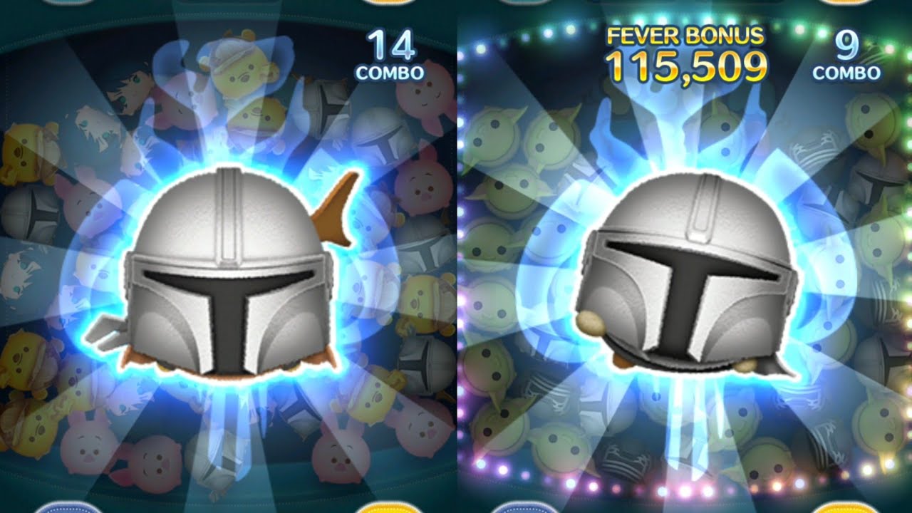 ツムツム x Disney Tsum Tsum x Star Wars」マンダロリアン VS マンダ 