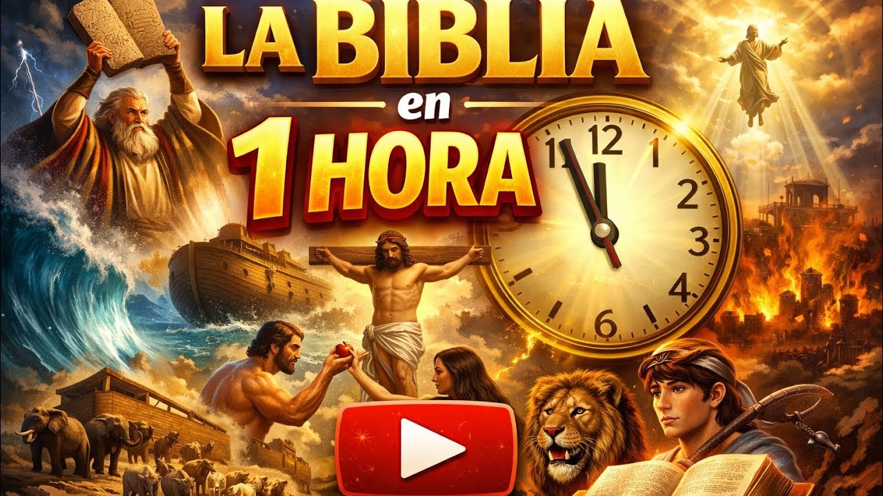 La Biblia Completa en 1 Hora 📖 | Toda la Historia Bíblica Explicada Fácil (De Génesis a Jesús)