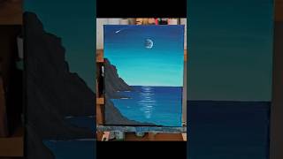 Ocean Glow - Paint with me following a tutorial by Artsy Esme #artshorts #arttutorial #paintingideas