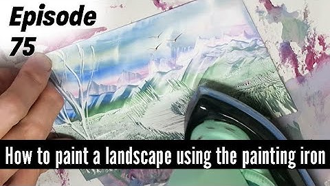 Encaustic Art How to paint a simple scene using bees wax