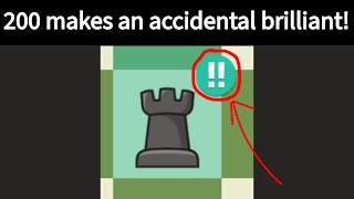 200 Elo Player Makes an Accidental Brilliant!