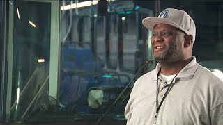 Metro Transit bus operator cheers for MN sports one ride at a time