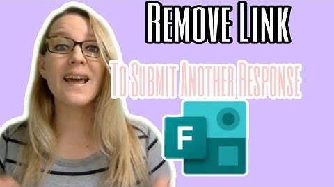 Remove link to submit another response from a Microsoft Form