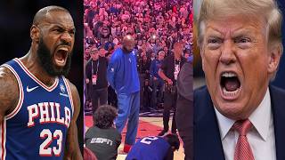 LeBron DISRESPECTS National Anthem again and FIRES BACK at President Trump!