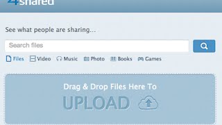 شرح 4shared(شرح عمل اكونت 4shared وتحميل ورفع الملفات )