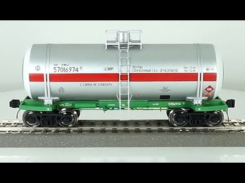 обзор масштабная модель железная дорога № 8/69 вагон цистерна пентан газ 1:87...