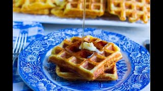 Crispy Orange Juice Waffles