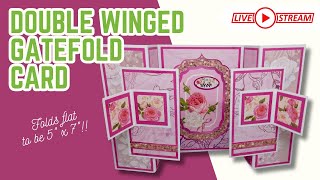 🔴 5 x 7 Double Winged Gatefold Card | Livestream