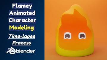 How I created Simple Animated Character Using Wave Modifier in Blender 2.93 | Time-lapse