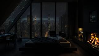 🌙🌧️ Endless Heavy Rainstorm (No Ads) | Soft Dark Bedroom Ambience for Rest & Focus screenshot 2