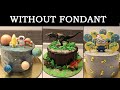 3 Simple Cake Ideas for Kids without Fondant | Cake for Kids | Cake for Boys