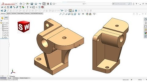 Solidworks Tutorial for Beginners: Part 43 | Extrude Boss, Extrude Cut | Cad Cam Design Tutorials