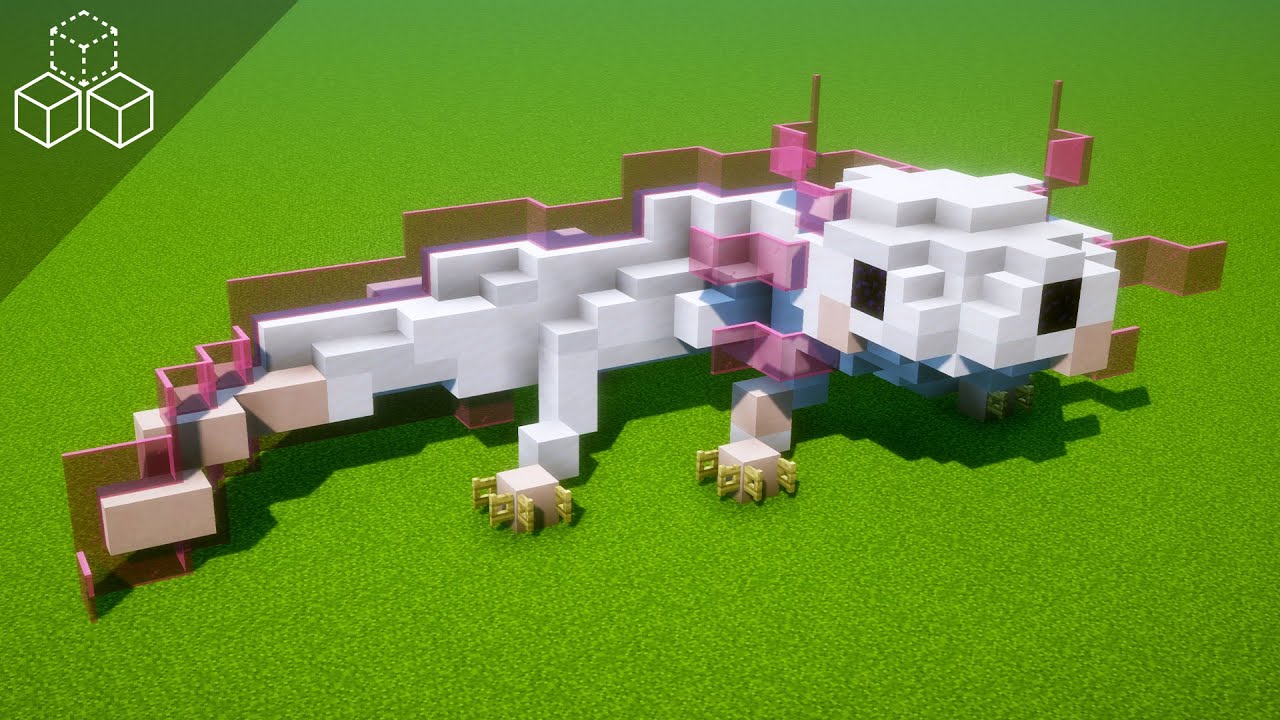 How To Build An Axolotl Minecraft Tutorial Youtube