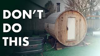 Barrel Sauna - Pros and Cons