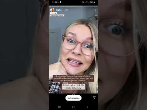 insta Story dagibee mit einem 15% Code von misterspex .