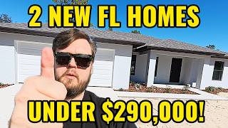 2 BRAND NEW Florida Homes Under $300K No HOA, No CDD (Both Under $290K)