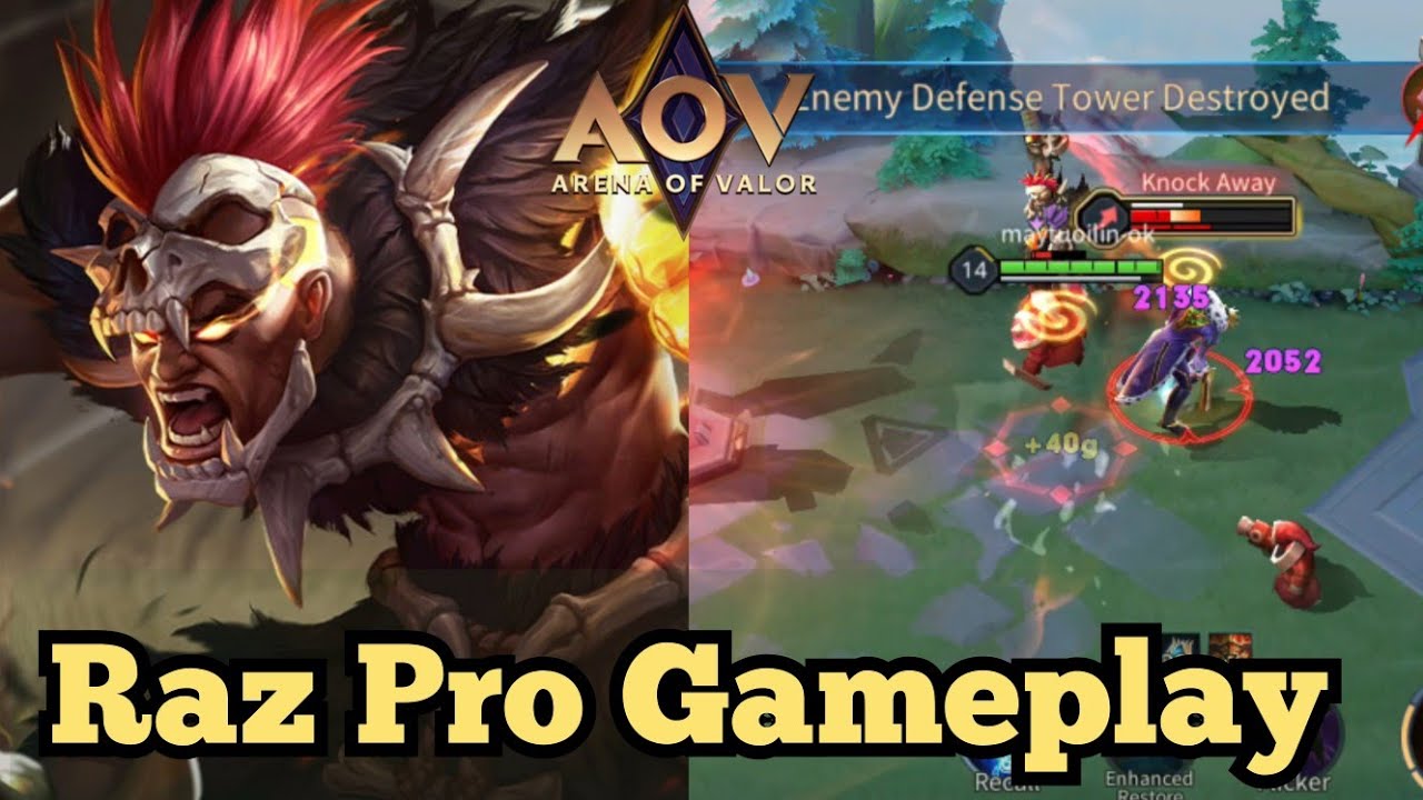 Raz went to support his teammates and picked up 14 kills l Arena Of Valor