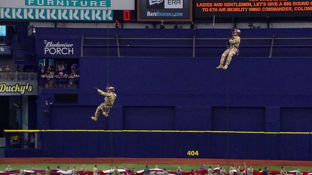 TOR@TB: Rays broadcast shows unique Army ceremony