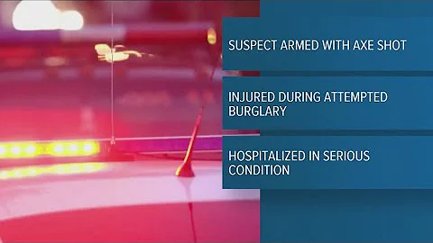 Burglary suspect armed with axe shot outside Binghampton home