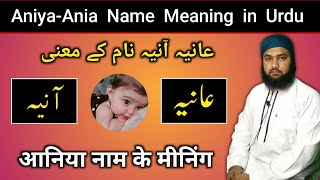 Aniya Name Meaning in Urdu Ania Name Meaning in Urdu Aniya Name Ka Matlab Lafze Qadeer