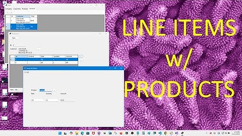 Best Business App - invoice line items with products