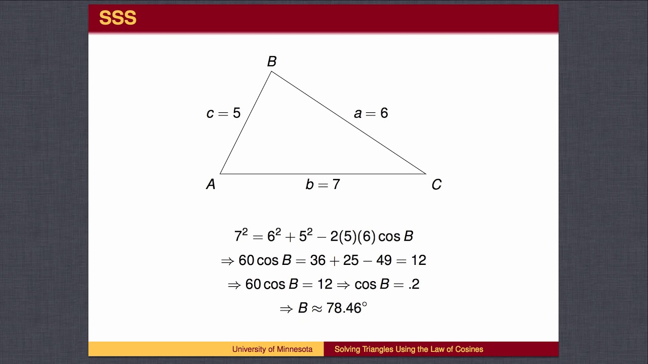 Solving Triangles